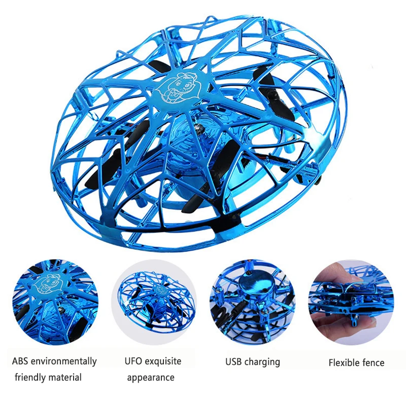 

Anti-collision Flying RC Helicopter Hand Induction Drone UFO Aircraft Sensing Mini Electronic Kids Fly UFO Children Toys
