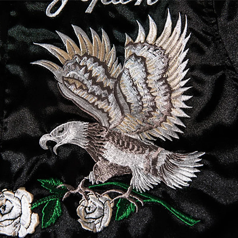 Kanye West Black Embroidery Jacket Men Vintage Skull Floral Mens Jackets and Coats Japanese Streetwear Hip Hop Bomber Jackets Kanye West Black Embroidery Jacket Men Vintage Skull Floral Mens Jackets and Coats Japanese Streetwear Hip Hop Bomber Jackets