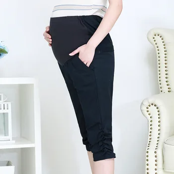 

Summer Trousers Maternity 7point Pants Size 5XL Maternity Clothes Clothes for Pregnant Women Maternity Pants