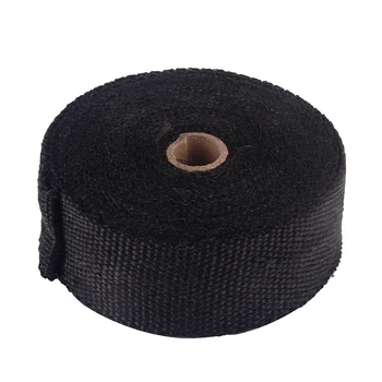 

One Roll 15m x 50mm Performance Exhaust Heat Wrap Manifold Downpipe with 10 Cable Ties Pipe Oversea