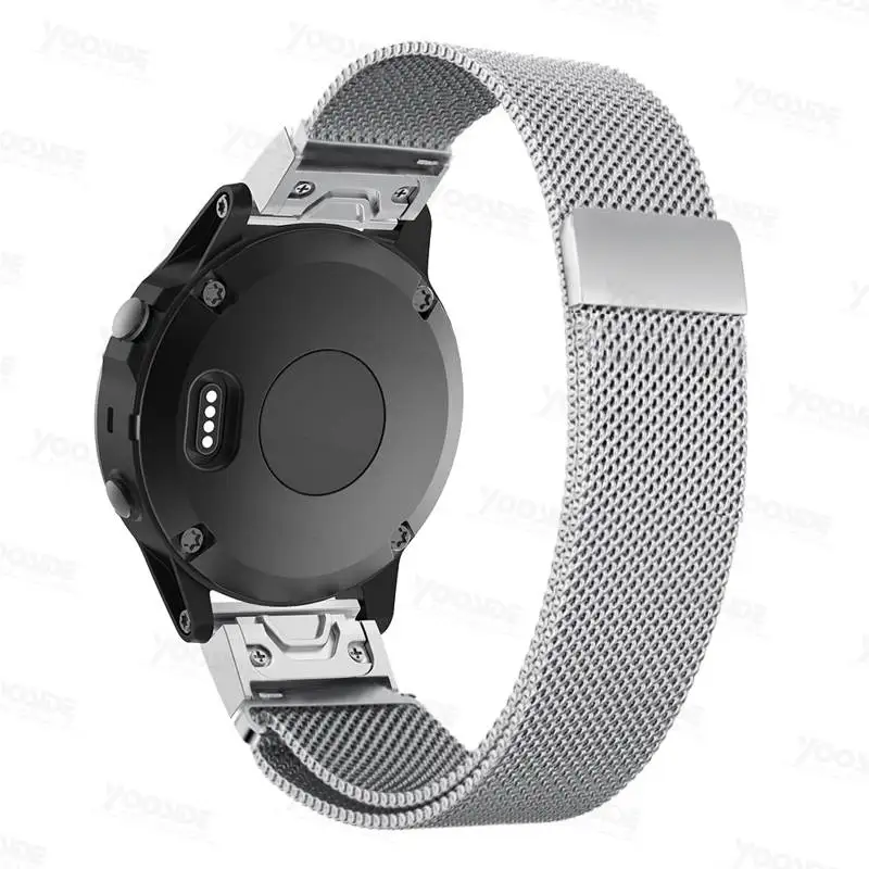 

Easy Fit Milanese Stainless Steel Watch Strap for Garmin Fenix 5 / Forerunner 935/Approach S60 Watch band Quick Fit bracelet