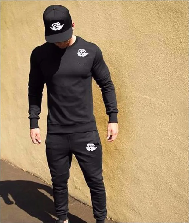 2017 Men Casual Hoodies Pullover Tracksuits Men Sweatshirt Hooded Fitness Bodybuilding Brand Clothing Coat Hooded Solid