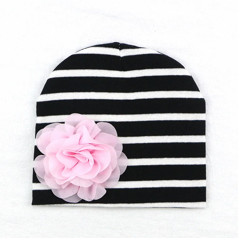 Sunlikeyou/новые зимние шляпы для девочек, детские шапки для новорожденных, хлопковая мягкая эластичная шапочка с цветком, теплая детская шляпа