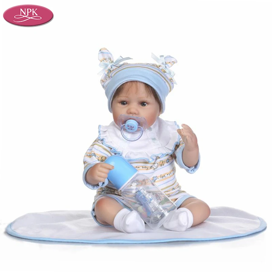 NPK Soft Silicone Reborn Baby Doll Realistic Girl Babies Dolls 16 inch 40CM Lifelike Princess Girls Boys Kids Toys Children Gift (1)