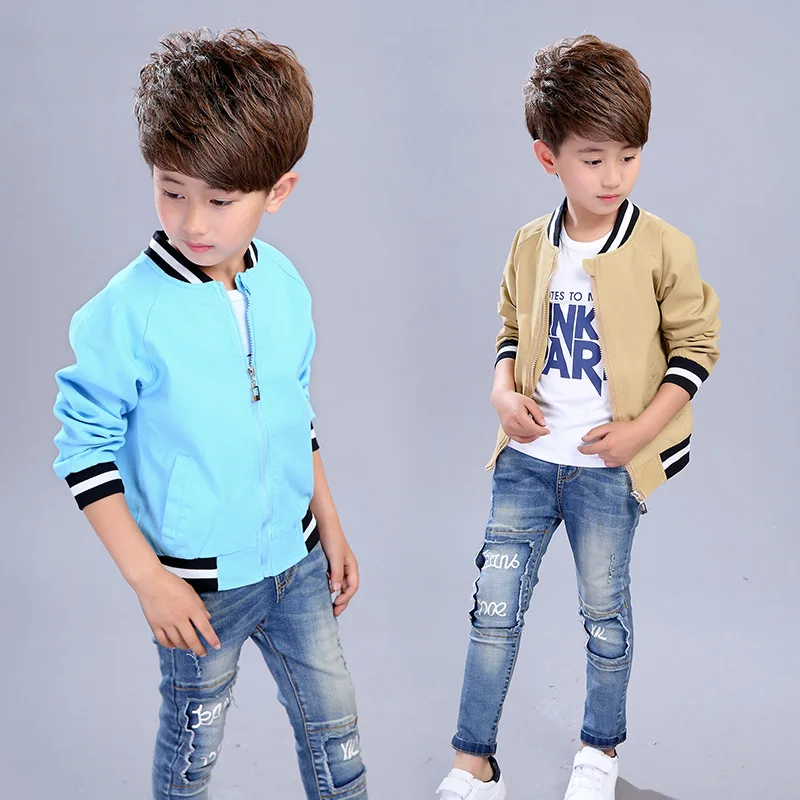 

Autumn Winter New Boys' Clothes Children's Shoulder Long Sleeves Big Kids Jackets Kids Jackets for Boys 3-12 Ages