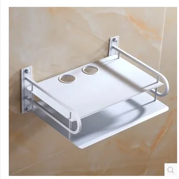 

Double digital TV set-top box space frame aluminum router shelf bracket wall shelf