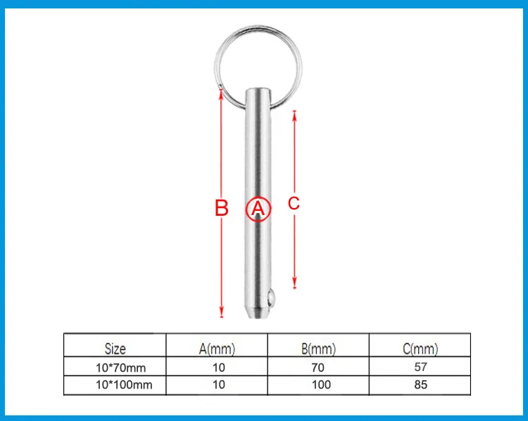 Шт. 2 шт. нержавеющая сталь 316 морской класс 10 мм Quick Release мяч булавки для ЛОДКИ БИМИНИ стержень палубы морской лодка интимные аксессуары