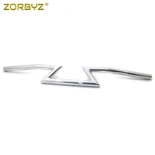 ZORBYZ " 25 мм хромированная ручка для мотоцикла Z Bars для Kawasaki Harley Honda vicy Custom
