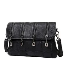 Fashion Cowhide Genuine Leather Patchwork Handbags Solid Shoulder Bag Small Messenger Bag Women Casual Crossbody Bags bolsas
