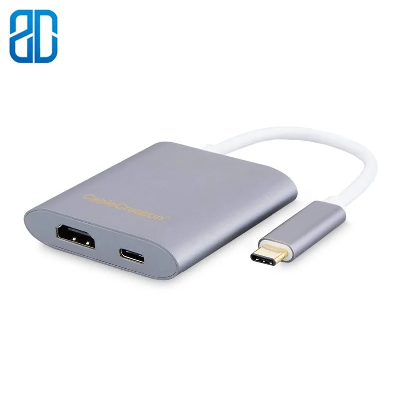 USB 3.1 Type-C to HDMI(1080P@60HZ)+USB3.0+Type-C PD Charging Port Adapter Compatible MacBook Chromebook Pixel/Dell XPS 13/Yoga USB 3.1 Type-C to HDMI(1080P@60HZ)+USB3.0+Type-C PD Charging Port Adapter Compatible MacBook Chromebook Pixel/Dell XPS 13/Yoga