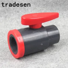 Черный пластиковый НПВХ национальный стандарт одна сторона вилка другая сторона Женская резьба внутренний диаметр 20 мм шаровой клапан переключатель