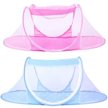 Летняя складная детская кроватка Навес, противомоскитная сетка для детей 0-2 лет