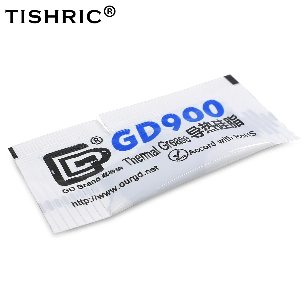 200pcs 0.5g Gd900 Heatsink Thermal Greast For Processor Cpu Thermal paste Cooler Processor Cooling Heatsink Plaster Cooler