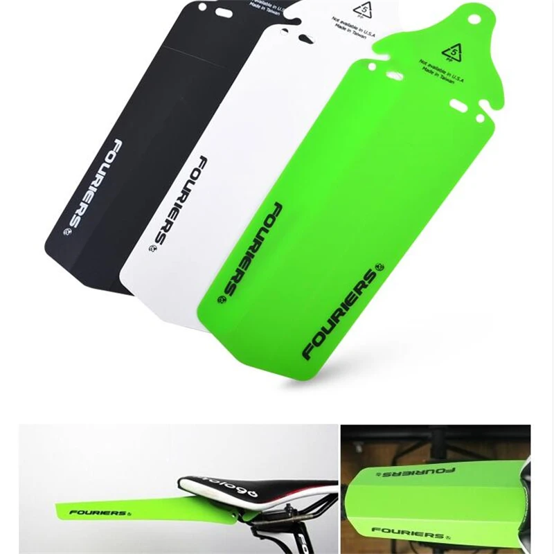 1 шт. Fouriers Яблоко зеленый велосипед заднее седло Rail Fender крылья для MTB DH брызговик поли