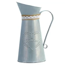 Туфли в стиле ретро; в деревенском стиле цинка железная подставка для твердого английского фарфора ваза Винтаж металл в стиле кантри для ухода за волосами для кувшин цветы для дома, сада декор ваза