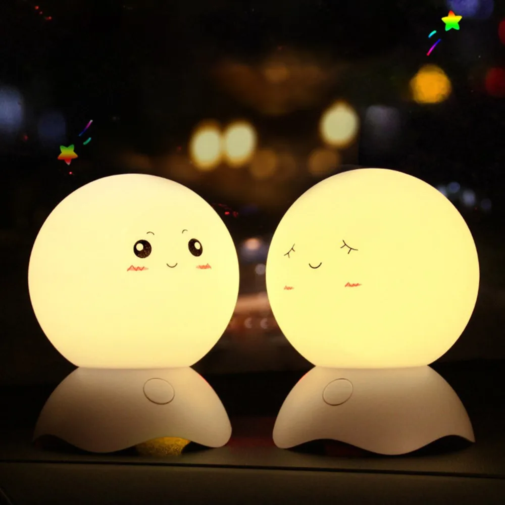 

Creative Led Silicone Decompression Pat Light Xiaobao Led Night Light For Reading Books Bedroom Bedside Lamp