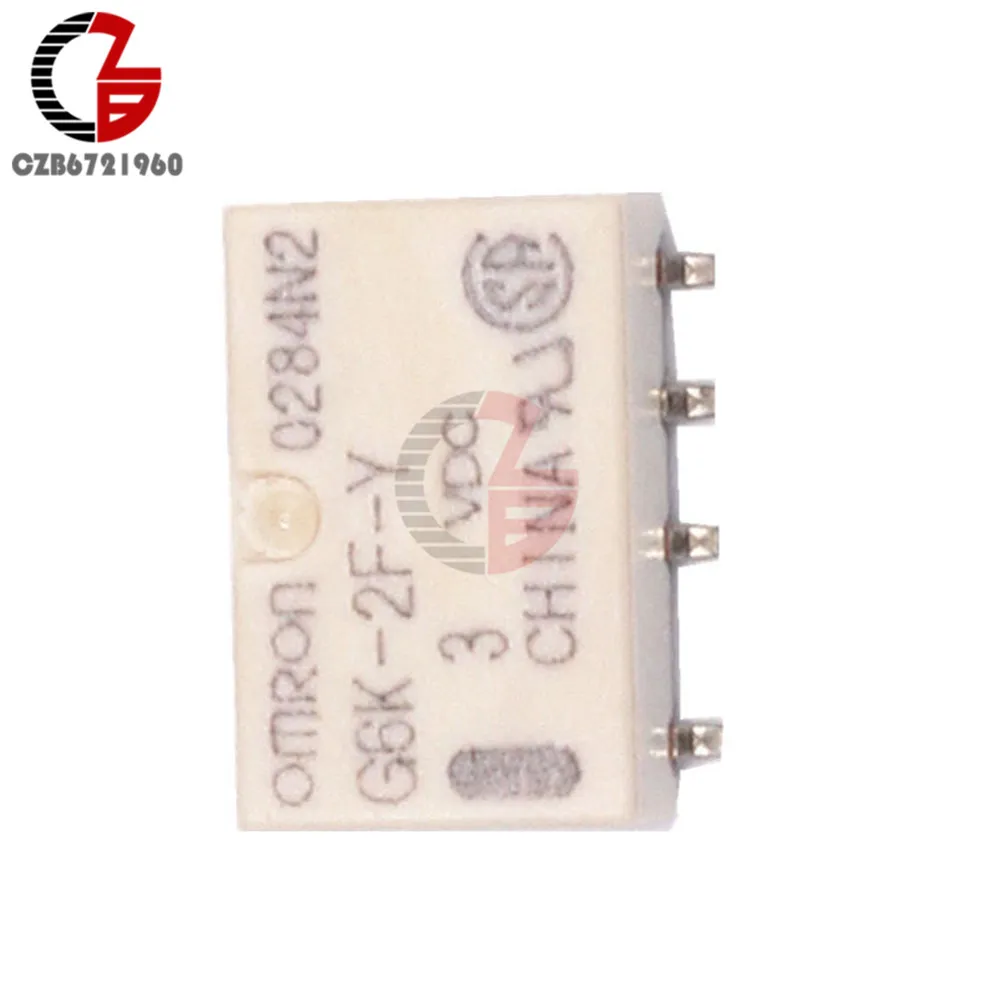 5Pcs SMD G6K-2F-Y Сигнальное реле 3V 5V 12V 24V поверхностного монтажа реле 8Pin для Omron реле безопасности бытовой техники