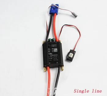 

1PC 120A Bidirectional Water-cooled ESC Brushed Water-proof Speed Controller w BEC 5V 3A 3S Lipo NiMH 550 Motor Part for RC Boat