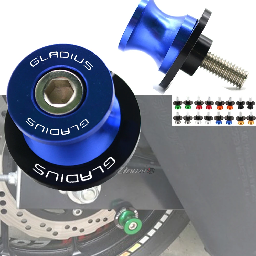 

Motorcycle Accessories CNC Aluminum M8 Swingarm Spools Slider Stand Screw For Suzuki SFV650 GLADIUS 2009-2015