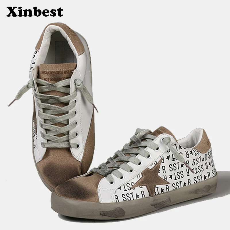 

Xinbest 2018 Women Flats Casual Fashion Women Loafers Genuine Leather Walking Shoes Super Light Comfortably Shoes Woman Brand