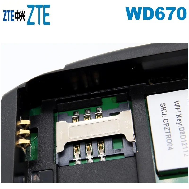 Лот из 100 шт zte 150Mbps WD670 WI POD Портативный 4G LTE Карманный WiFi роутер