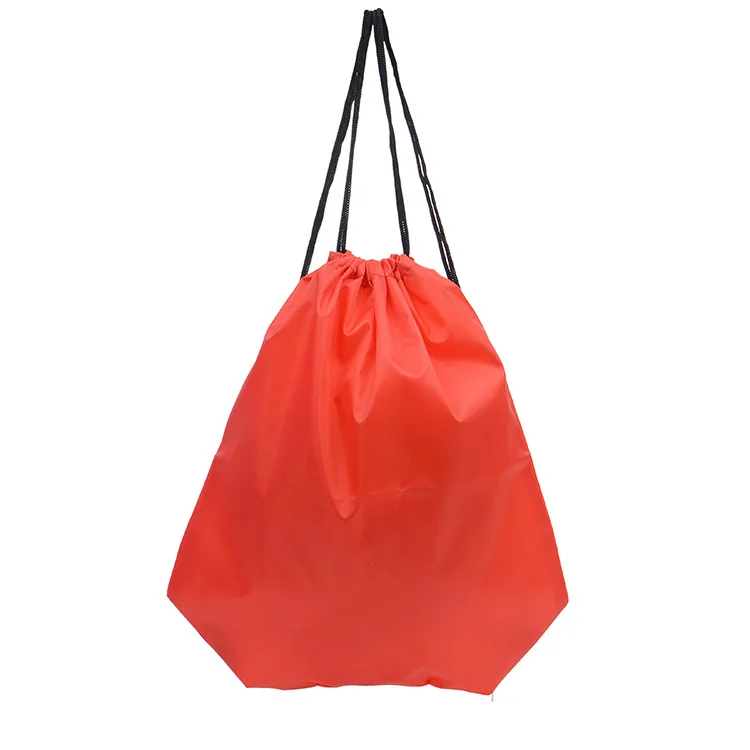 Портативный Оксфордский спортивный рюкзак с толстым шнурком и ремнем для верховой езды, спортивные туфли на шнурках, водонепроницаемые Рюкзаки 34*42 см - Цвет: Красный