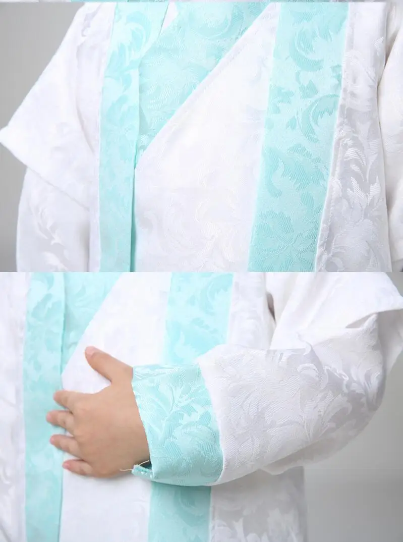 Детская Hanfu сценический костюм для выступления древний костюм (жилет + куртка + Штаны)