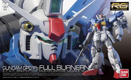 

RG 13 GP01FB Gundam RX-78 up to 1 machine model of the model.