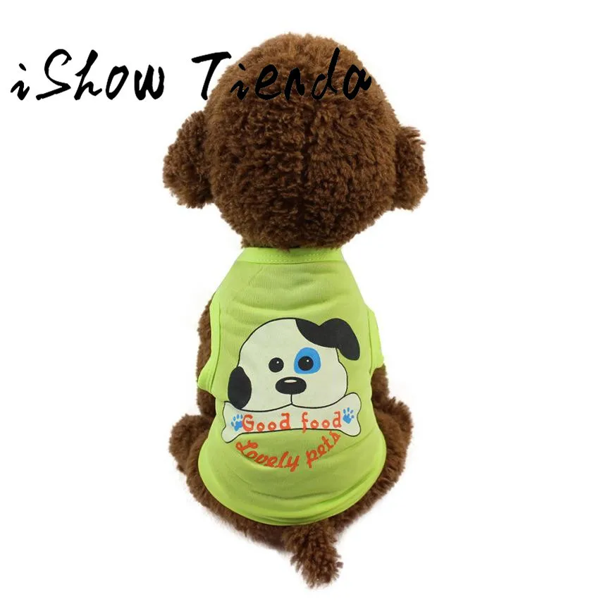 

Good Food Lovely Pet Cute Pet Dog Cat T-shirt Clothing Small Puppy Costume Mascotas Perro Dog Clothing