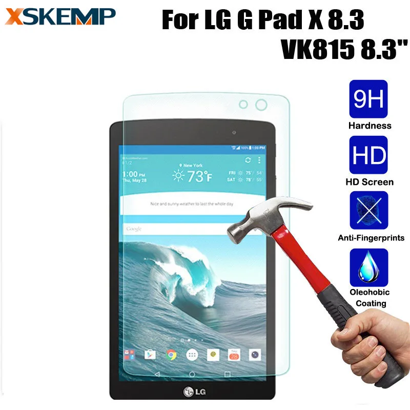 XSKEMP Tablet закаленное стекло для LG G pad X 8 3 дюймов VK815 Взрывозащищенная прозрачная