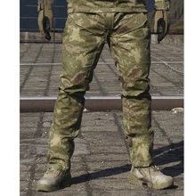 Демисезонный Для мужчин Bionic Камуфляж Тактические Военная Униформа Брюки для девочек мужской открытый восхождение Охота спортивные царапинам длинные Мотобрюки