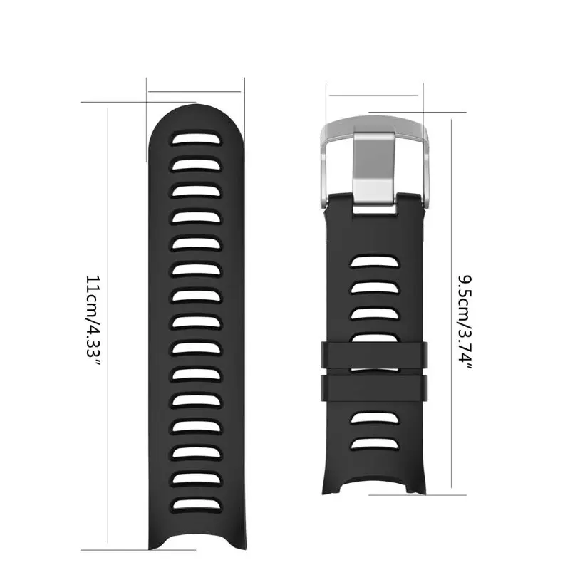 Силиконовый сменный ремешок для часов Garmin Forerunner 610 часы с инструментами черный