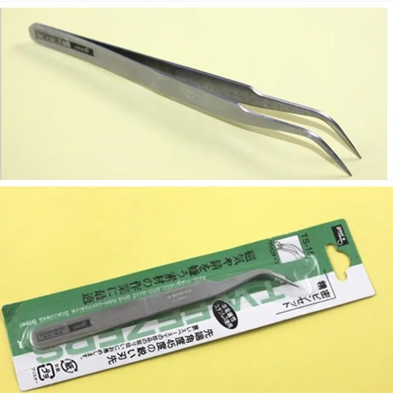 

2Pcs New Nail Art Stainless Steel Straight Curved Tweezers Craft Picking Tool Eyelashes Extension Tweezers DIY Tools Sewing Tool