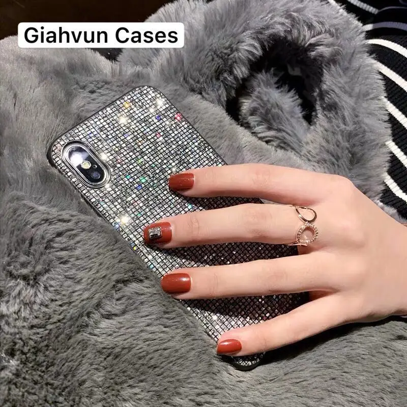Роскошный Блестящий Мягкий ТПУ чехол для Samsung Galaxy S8 S8plus S9 S9plus S10 S10plus S10lite Note8 Note9