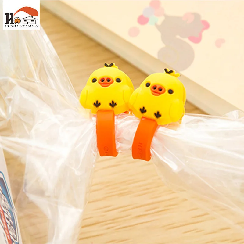 

CUSHAWFAMILY Cartoon style Press buckle bobbin winder ear mechanism storage line multifunction receive Bag clip Free shipping