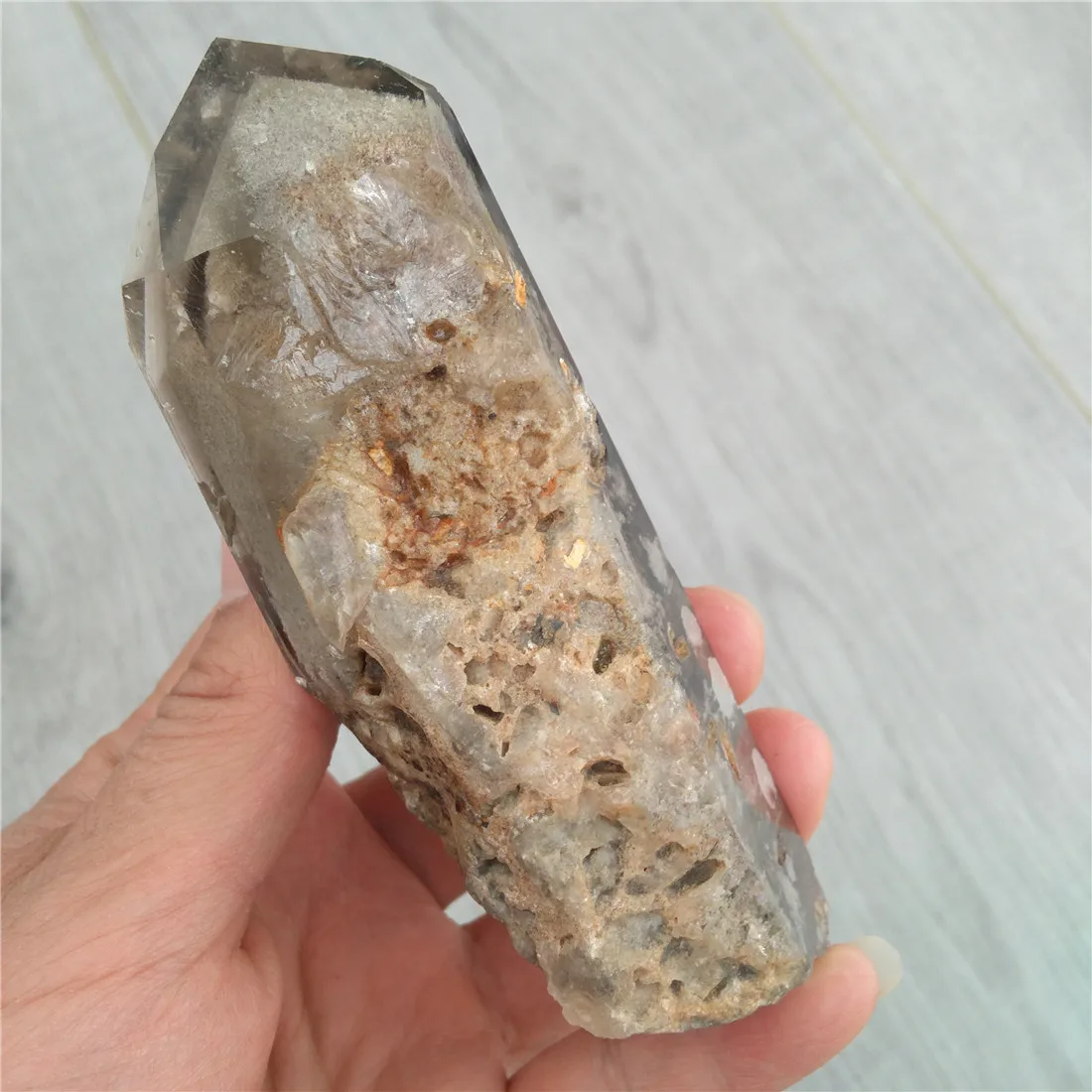 Каменные камни с Кристал фантом кристаллы призрака Wicca Cristal Islande Pierre Naturelle Cristaux