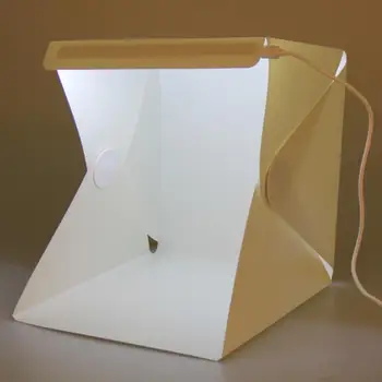 

Portable LED Light Room Photo Studio Photography Lightbox Backdrop Mini Box Table Shooting Tent Kit Background 22.6 x 23 x 24cm