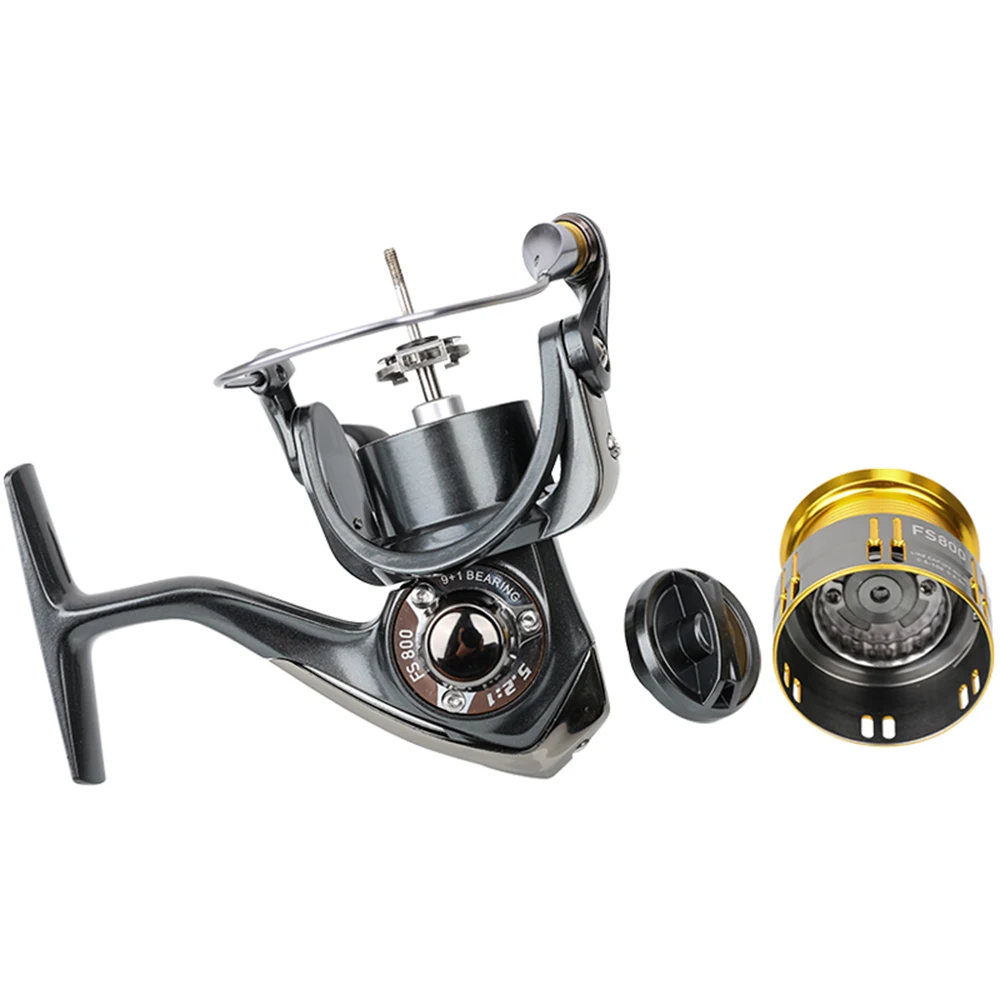 TSURINOYA FS 800 FS1000 спиннинговая катушка из нержавеющей стали мелководье рыболовная
