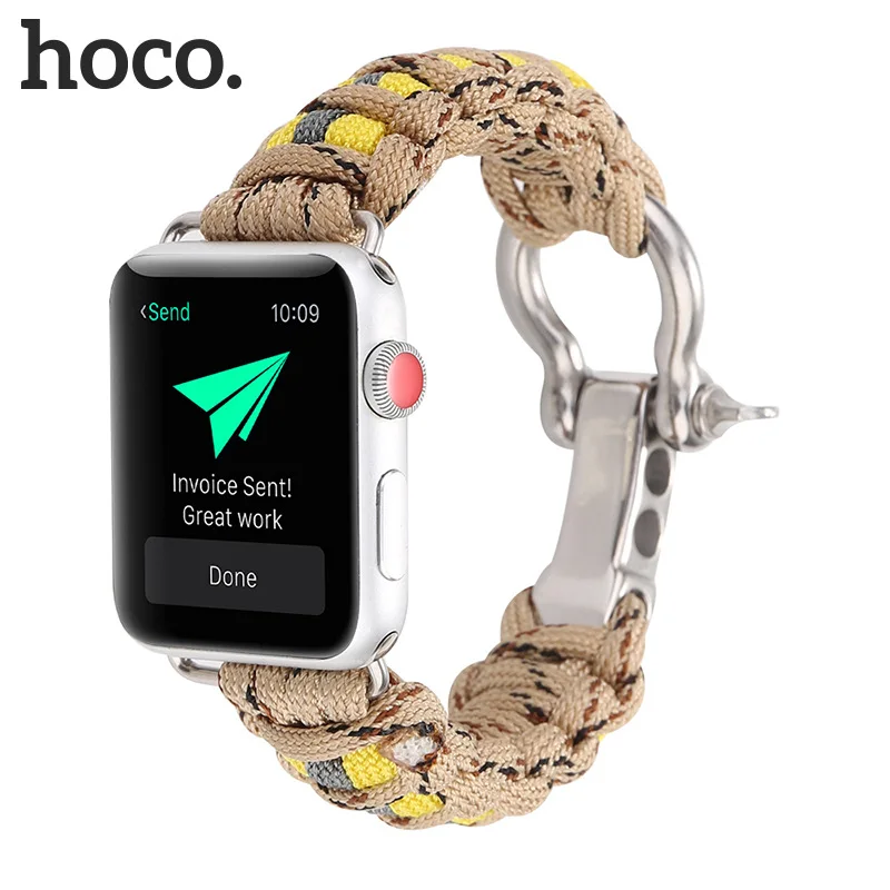 

HOCO Lifesaving Watch band for Apple Watch Series 4/3/2/1 Nylon Watch strap for iWatch 44mm 42mm 40mm 38mm