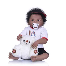 Кукла 57 см, черный домик для ребенка, кукла для детских рождественских подарков