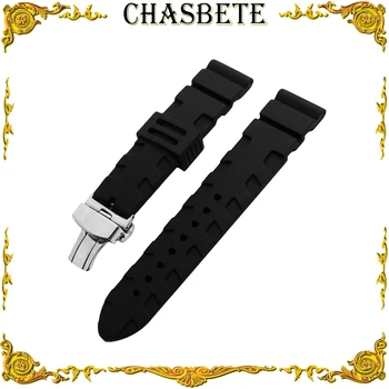 

Silicone Rubber Watchband for Zenith Paul Picot Moser 22mm 24mm Men Women Resin Wrist Strap Loop Belt Bracelet + Spring Bar