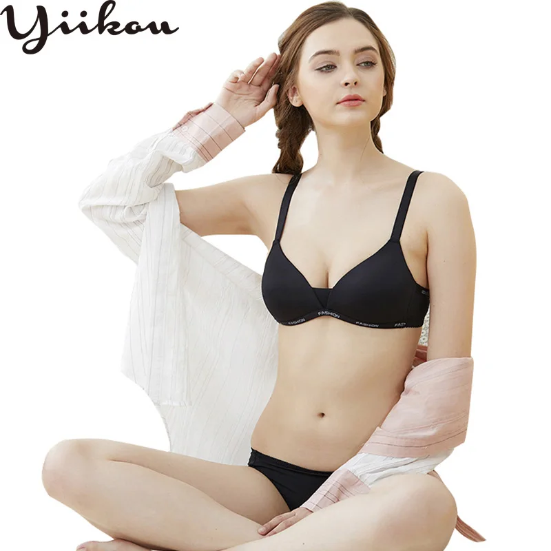 

Female light face receiving milk prevention droop adjustment sports bra Japanese underwear gathered no steel ring girl bra