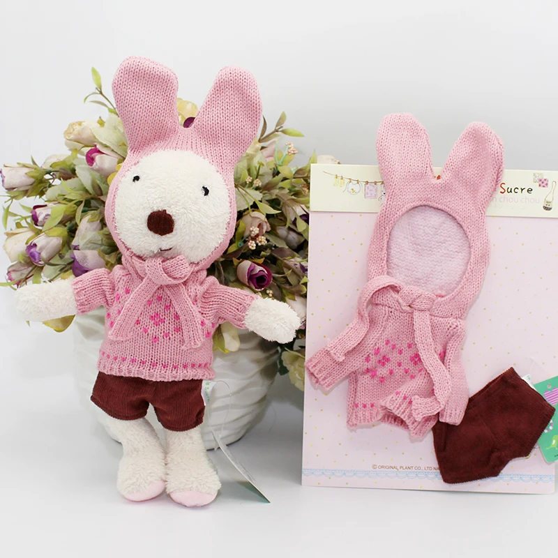 Le sucre кролик одежда костюм платье Кукла Одежда Прекрасный свитер для детей игрушки подарки 3 размера