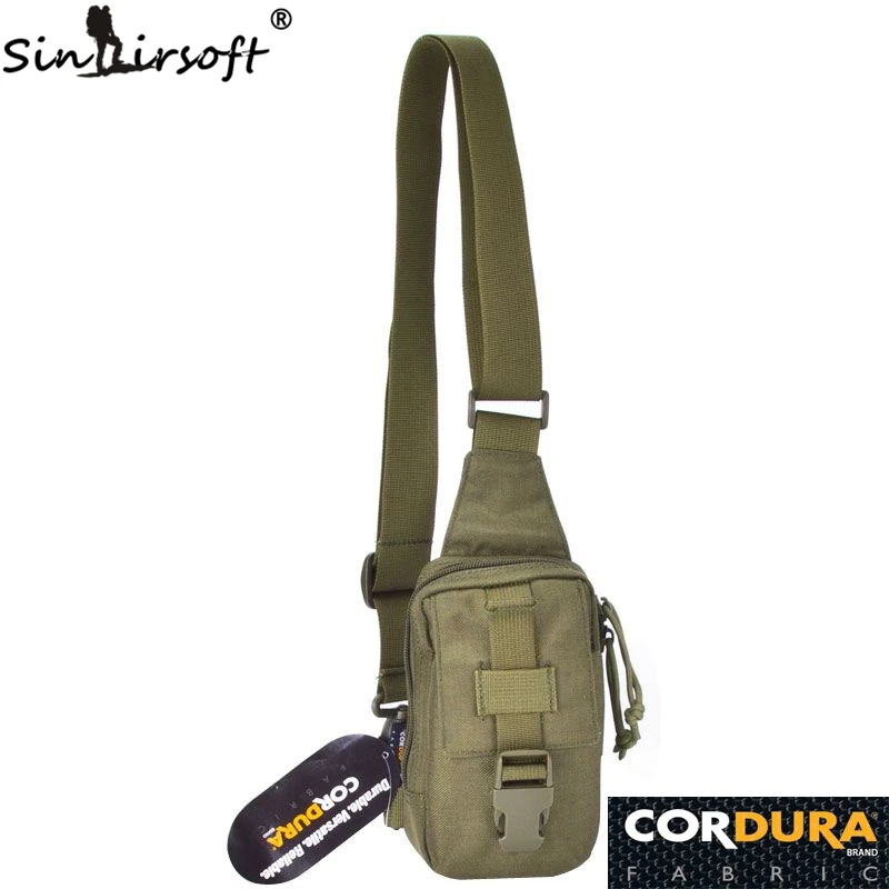 

Mini Hunting Fishing Camping Outdoor Sport Wading Chest Pack Cross Body Sling Single Shoulder Bags 1000D CORDURA Fabric