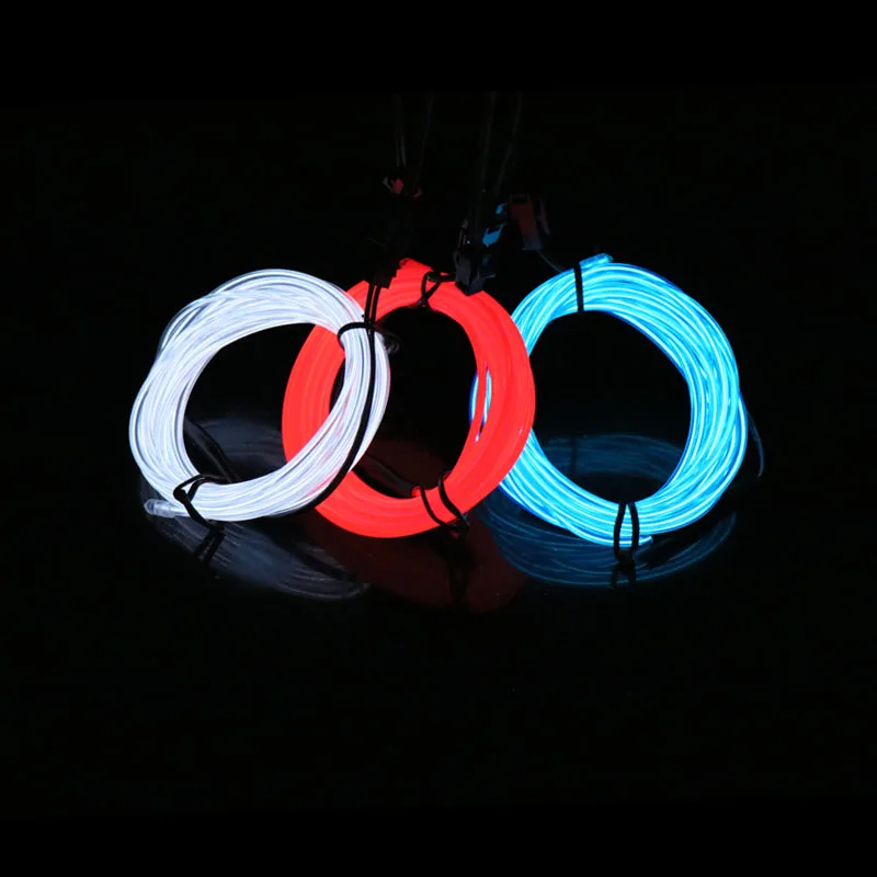 1m 2m 3m 5m El Wire 2 a Music Sound Activated Battery Inverter 3 Models El Driver For Neon Led Strip Dance Party Decor Led Strips Aliexpress