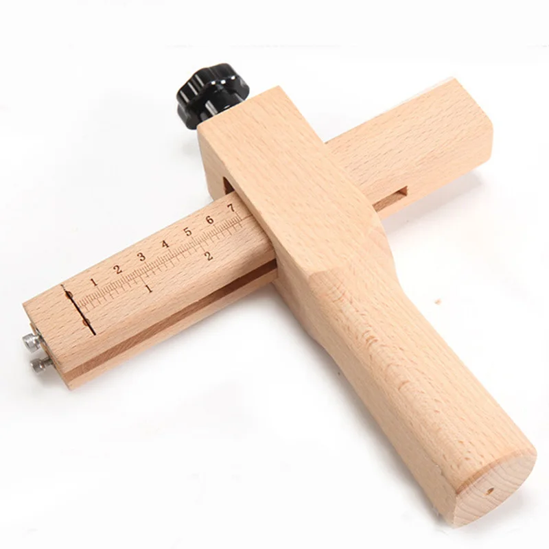 

Quality Adjustable Leather Craft Cutter Strap Belt DIY Hand Cutting Tools Wooden Strip Cutter With 5 Sharp Blades New Arrival