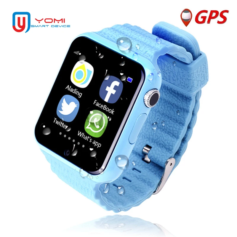 

IP67 Waterproof Smart GPS Watch V7K Remote Monitor Camera Watches Facebook SOS Call Smartwatch Android for Baby Kids Smart Watch