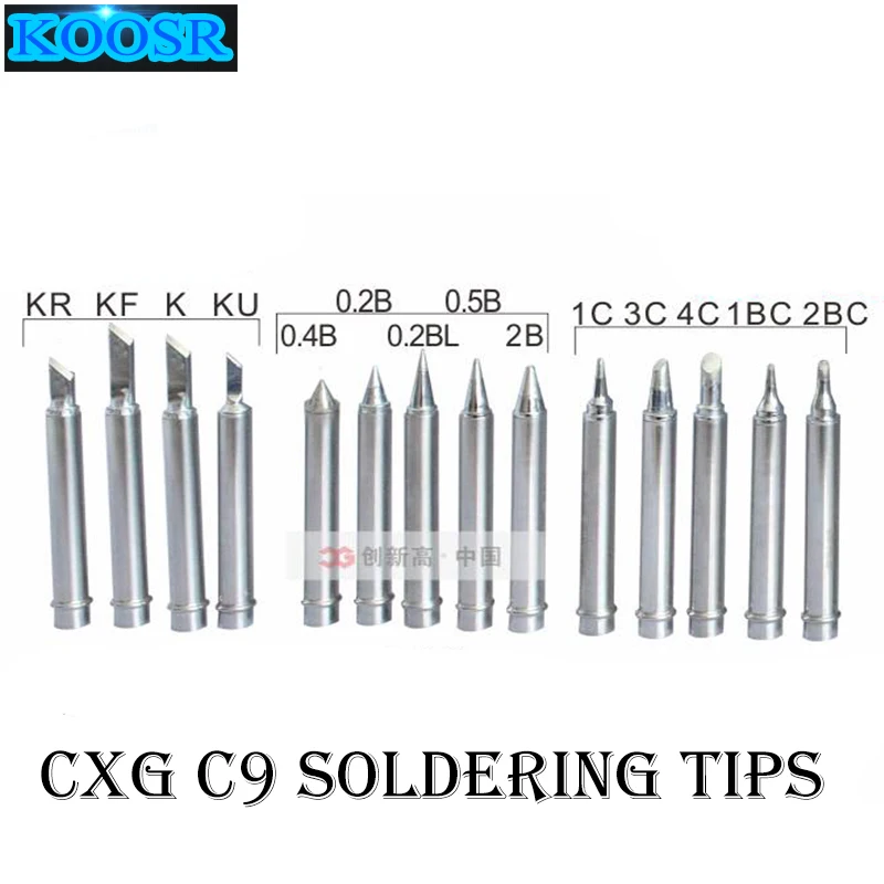 

CXG C9 Soldering Tips Stings Series For DS60S DS90S DS110S Lead-Free Unleaded Soldering Iron Sting Nozzles