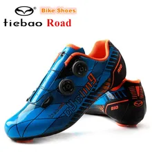 TIEBAO Cycling Shoes men Carbon Fiber off Road Ultralight bike Shoes Mens PRO Racing Team Self-lokcing Athletic Bicycle Shoes
