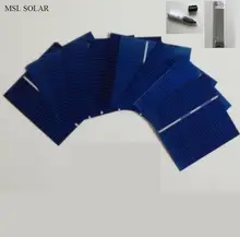 60Pcs Solar cells 0.43W 0.5V DIY Solar panel Photovoltaic Solar cell DIY solar battery charger + Solder Tabbing wire & Flux pen